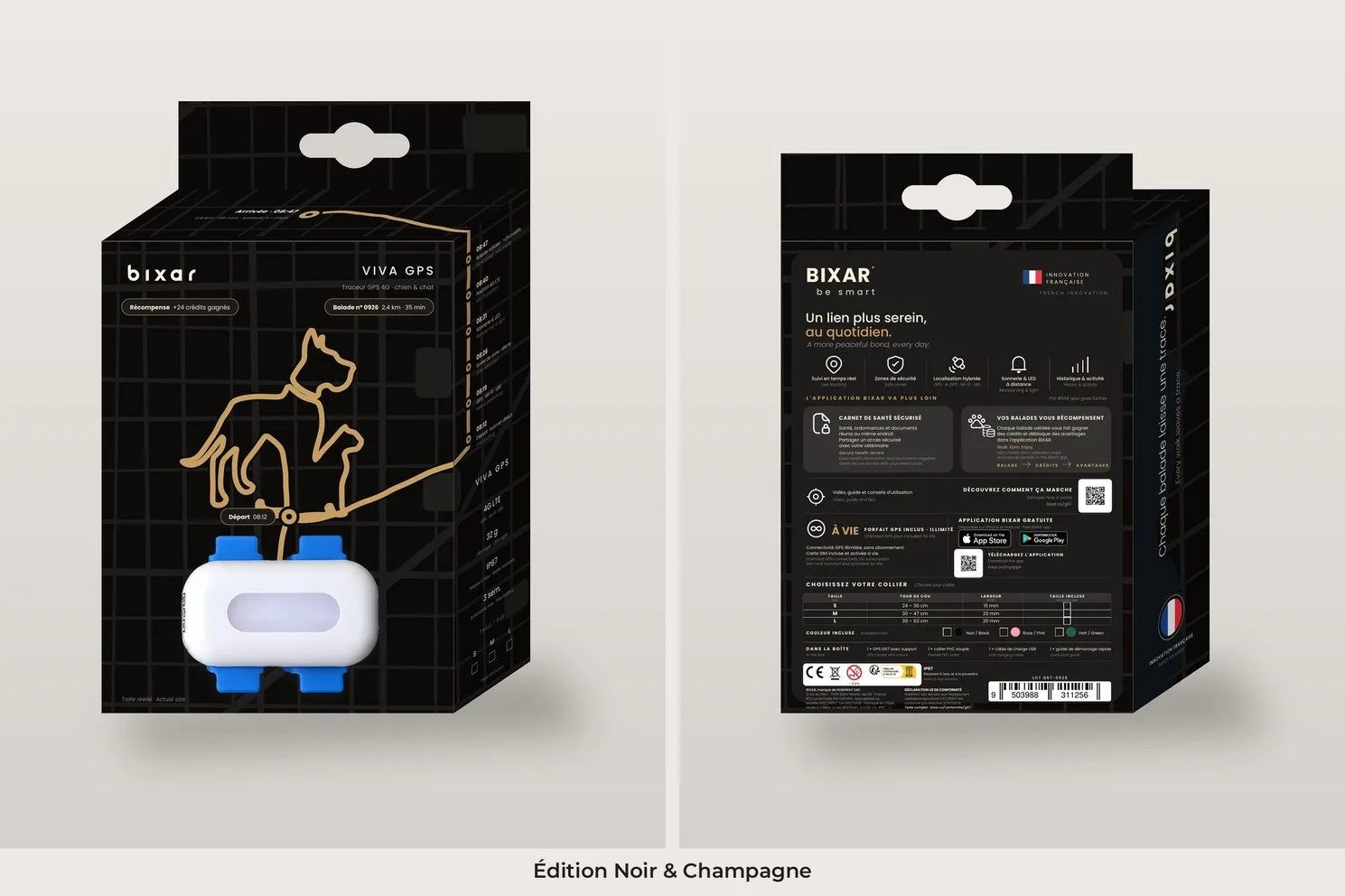 Étui Viva GPS Édition Noir & Champagne